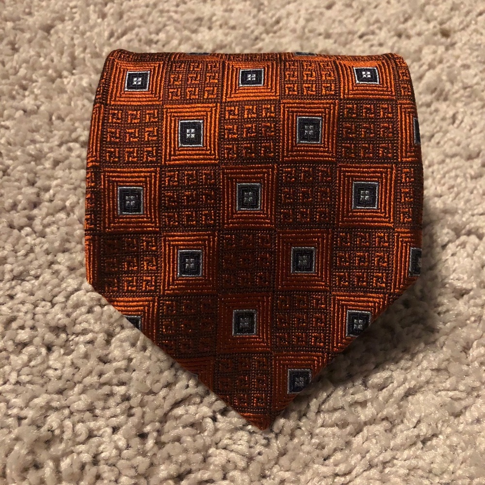 Tom Jones executive collection tie orange